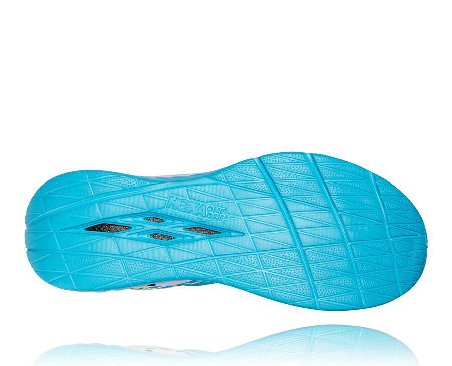 Hoka One One Koşu Ayakkabısı Kadın Mavi/Beyaz - Ironman Kona Carbon X - XG7316802